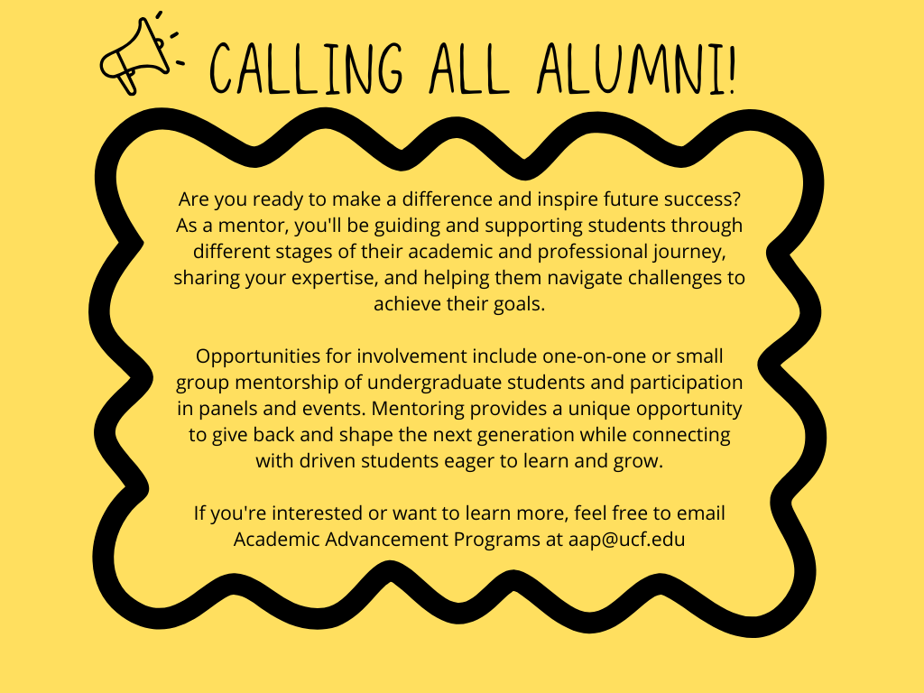 graphic explaining how alumni can get involved