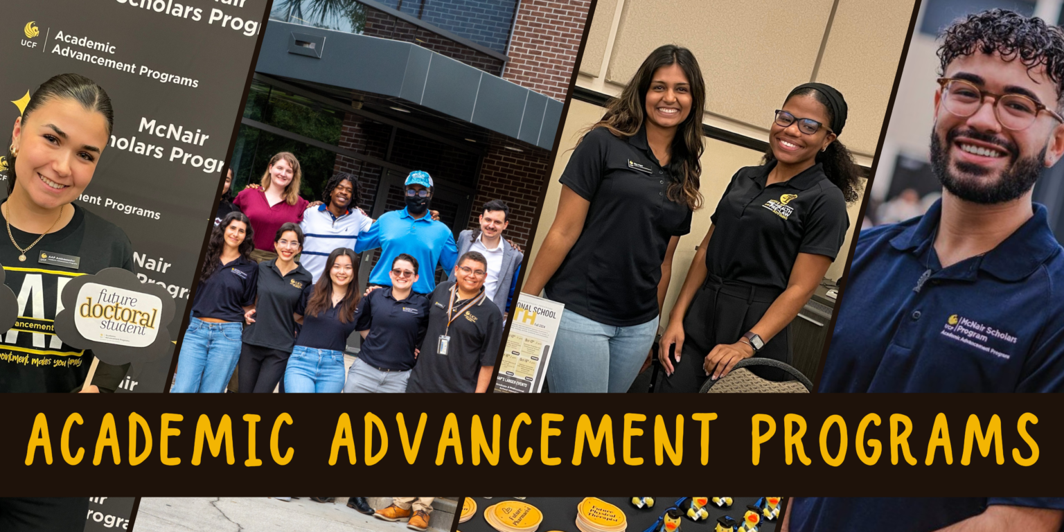 Banner that says "Academic Advancement Programs"