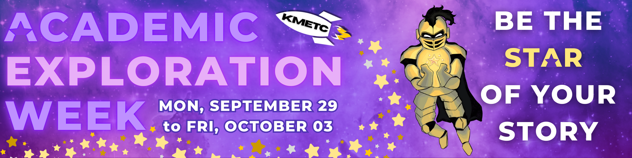 Fall 2025 Academic Exploration Week Monday, September 29 - Friday, October 1, 2025. Academic Exploration Showcase Wednesday, October 1 from 11:00-1:00 in the Pegasus Ballroom. 