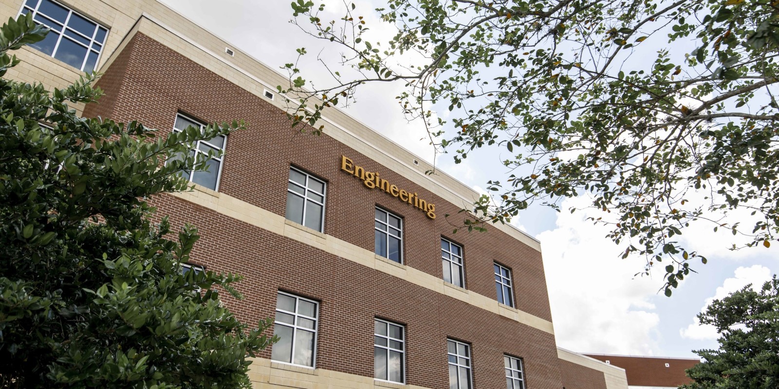 Exterior shot of the Engineering 1 building