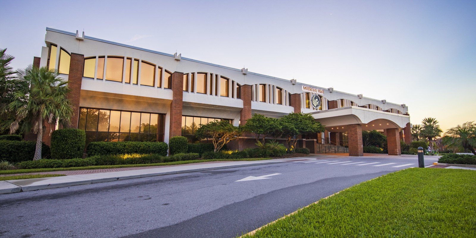 Exterior shot of the Millican Hall