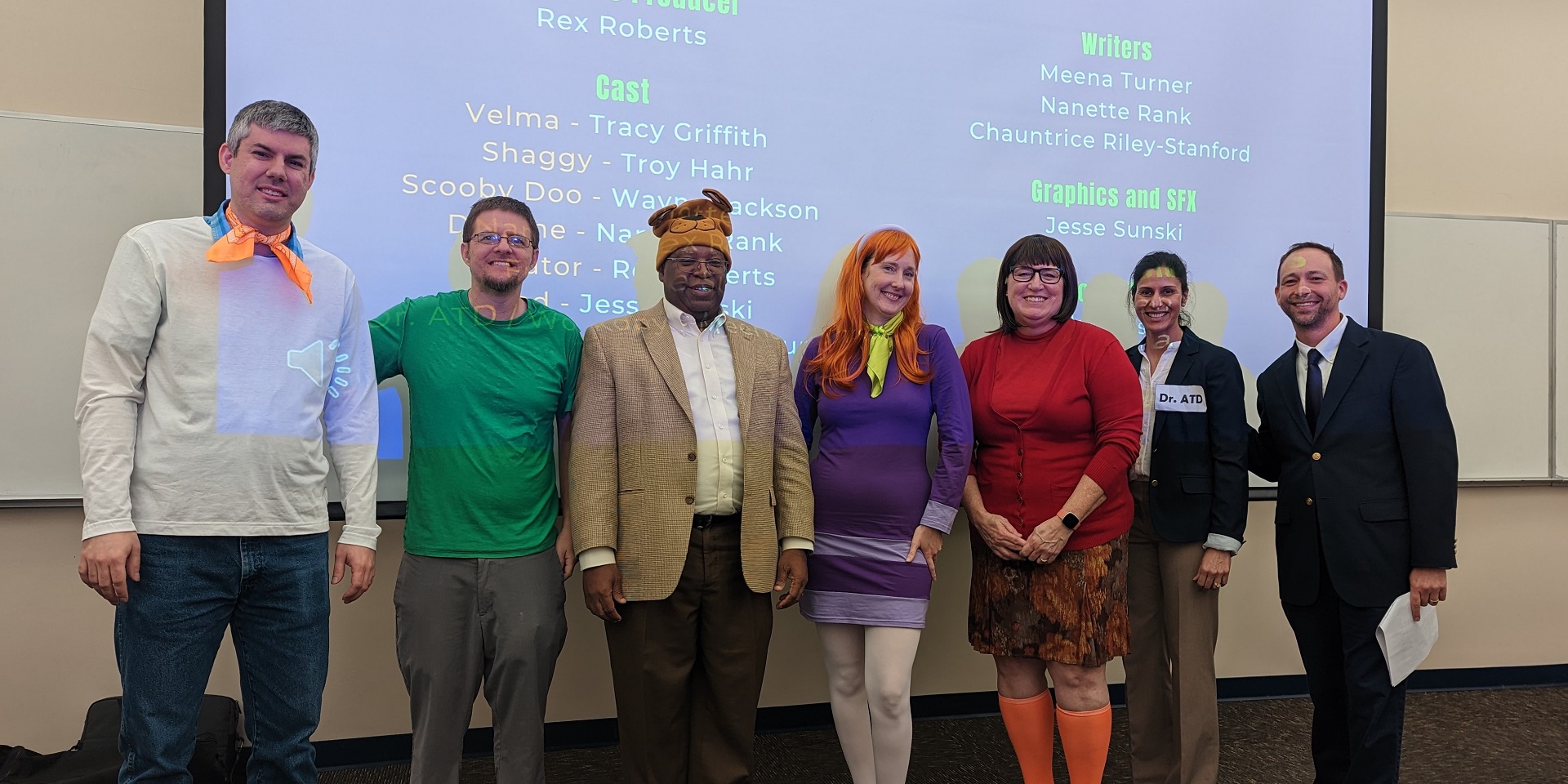 Image of the ALC Awards Committee as Scooby Doo characters