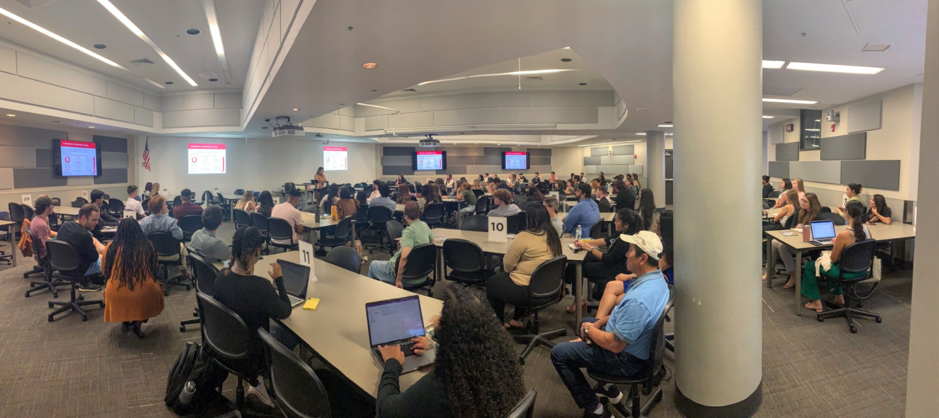 UCF students attend a presentation from Harvard Law School