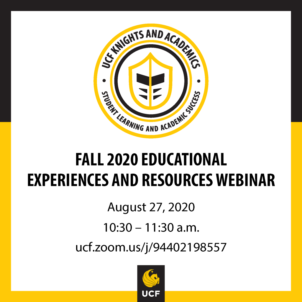 Fall 2020 Educational Experiences and Resources Webinar